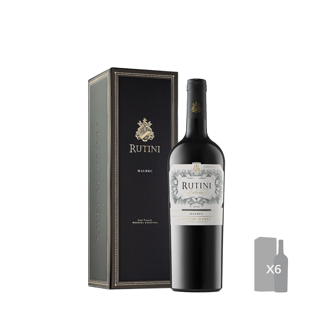 6 Estuches individuales Rutini Malbec