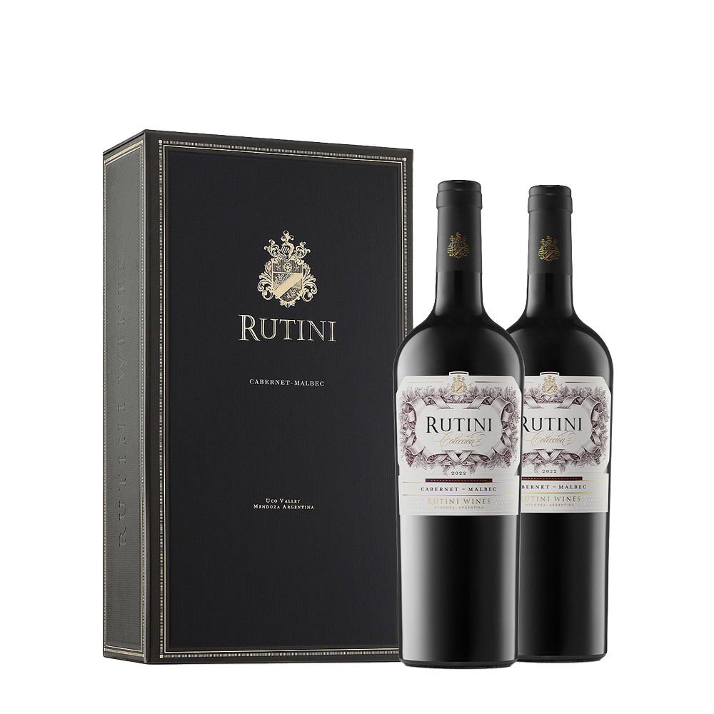 Estuche x 2 Rutini Cabernet Malbec
