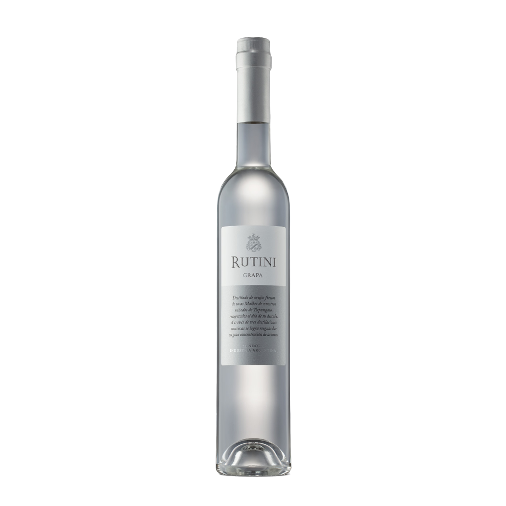 Rutini Destilado de Orujo de Malbec -Grapa