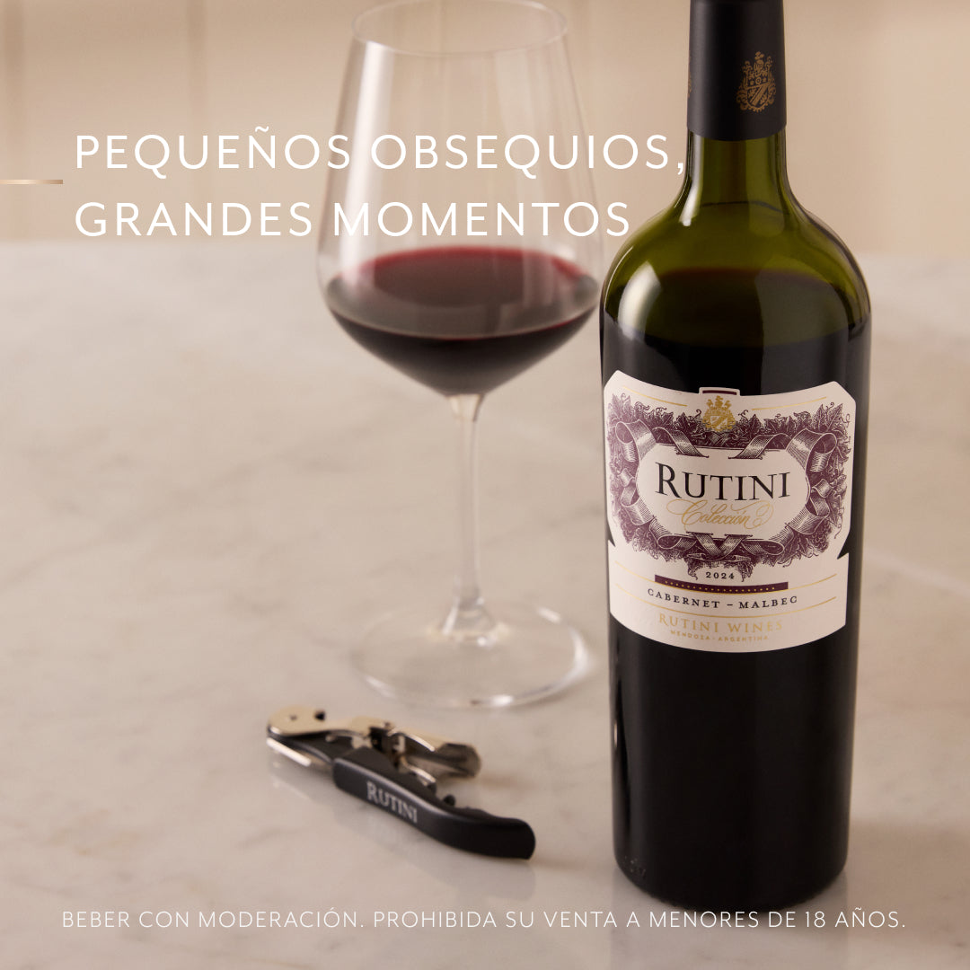 Promoción Rutini Wines en Argentina: Sacacorchos de regalo con tu compra. "Abrí tus mejores momentos".